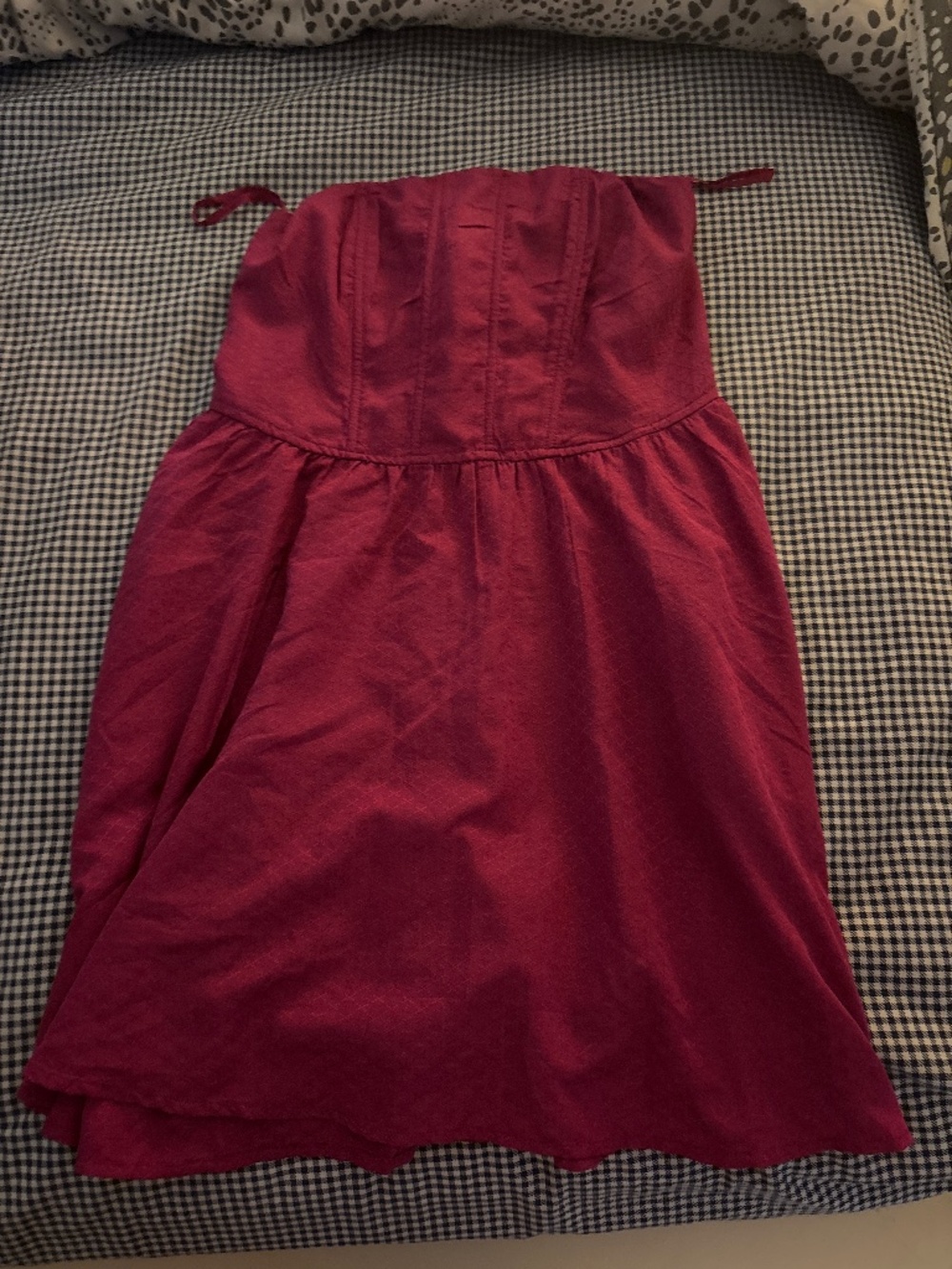 Strapless Pink Mini Dress